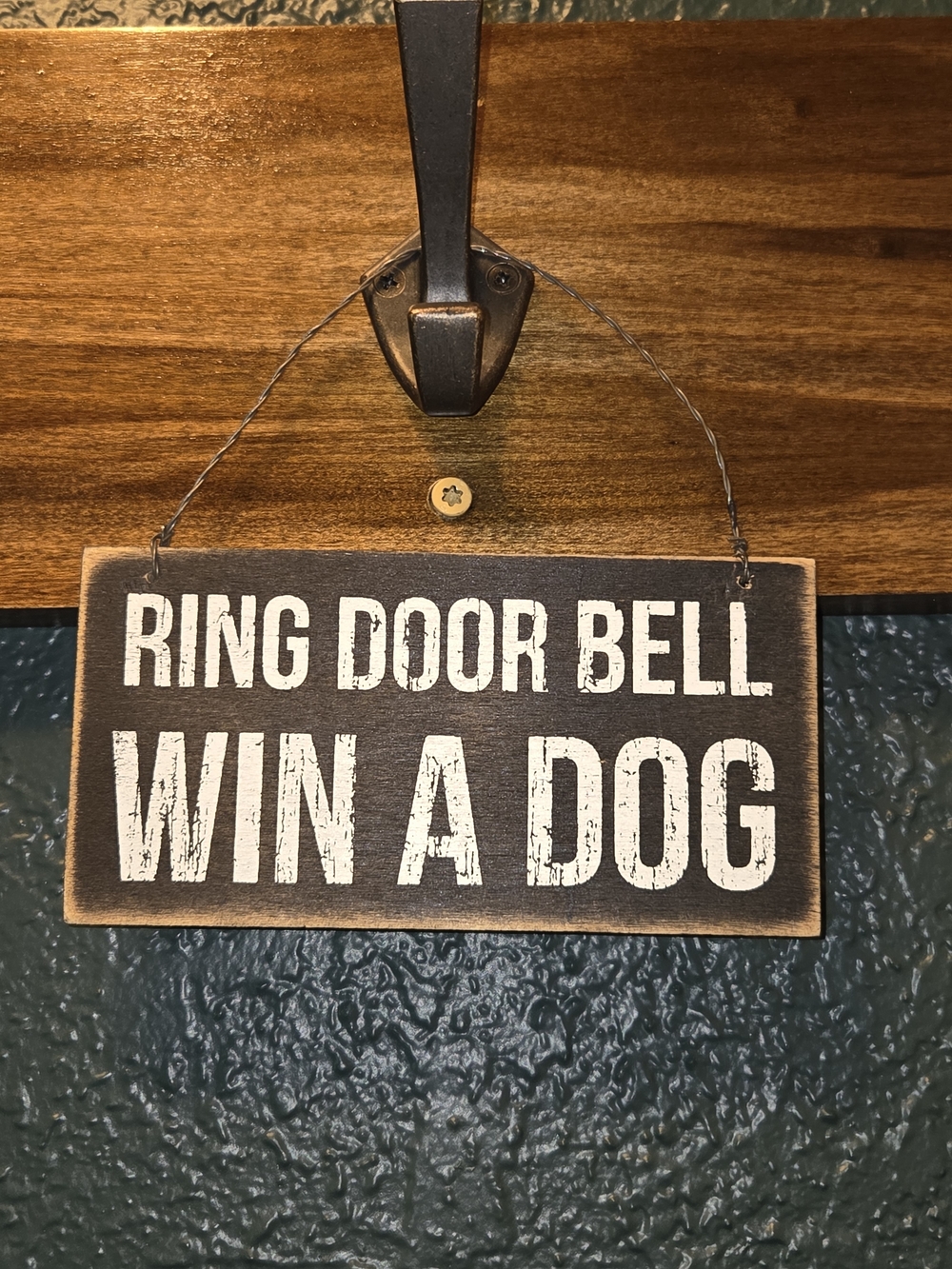 Primitives by Kathy Black Wooden Hanging Sign